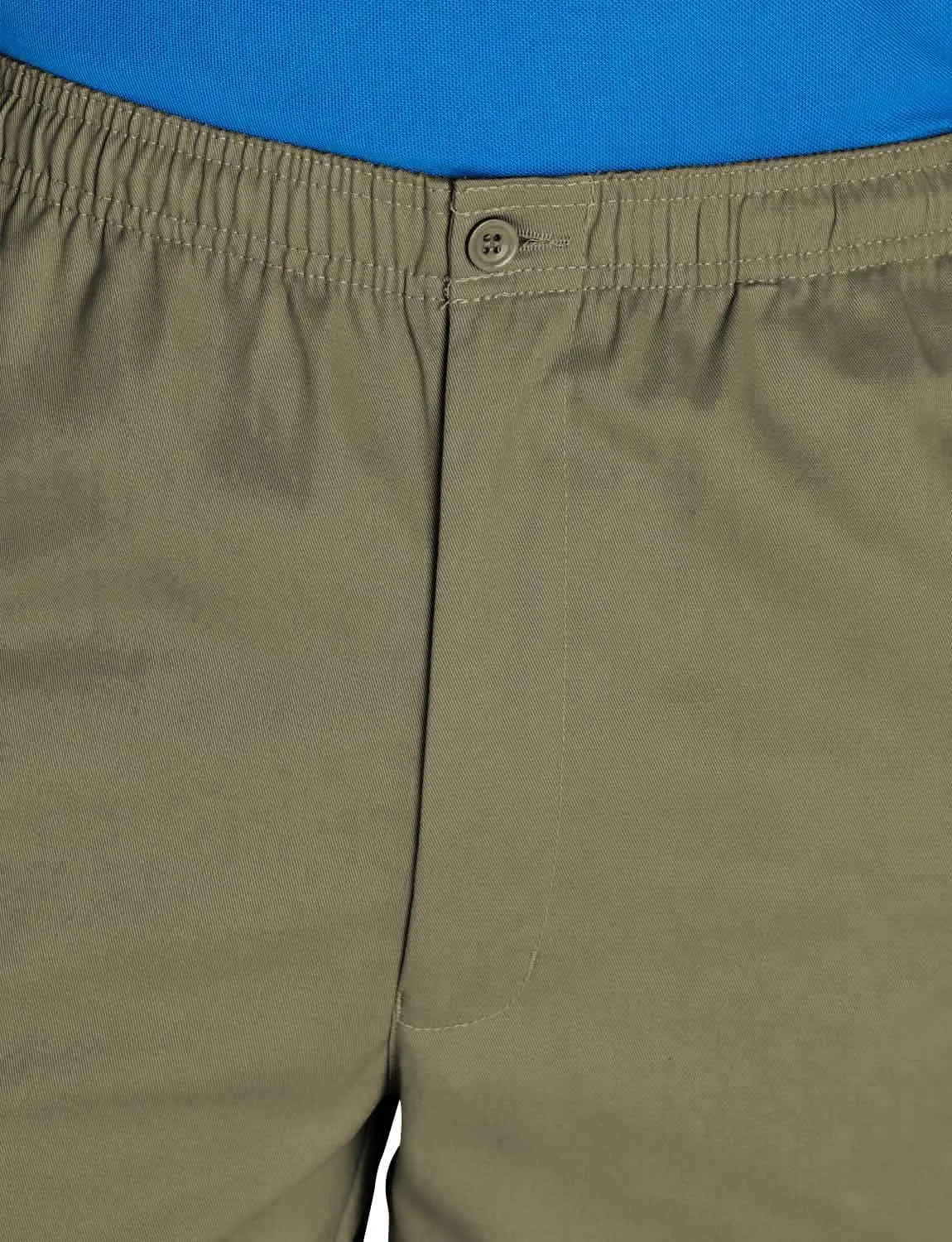 Men's Comfort Fit Cotton Rugby Pants Elastic Waistband with Drawstring