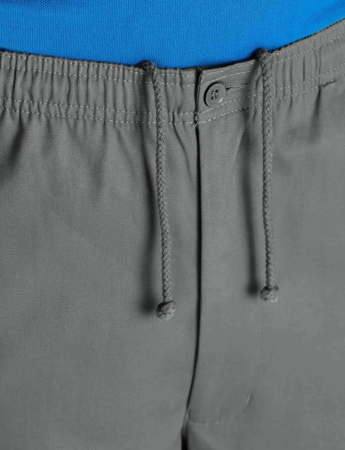 Men's Comfort Fit Cotton Rugby Pants Elastic Waistband with Drawstring