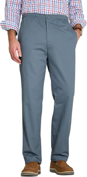 Men's Comfort Fit Cotton Rugby Pants Elastic Waistband with Drawstring