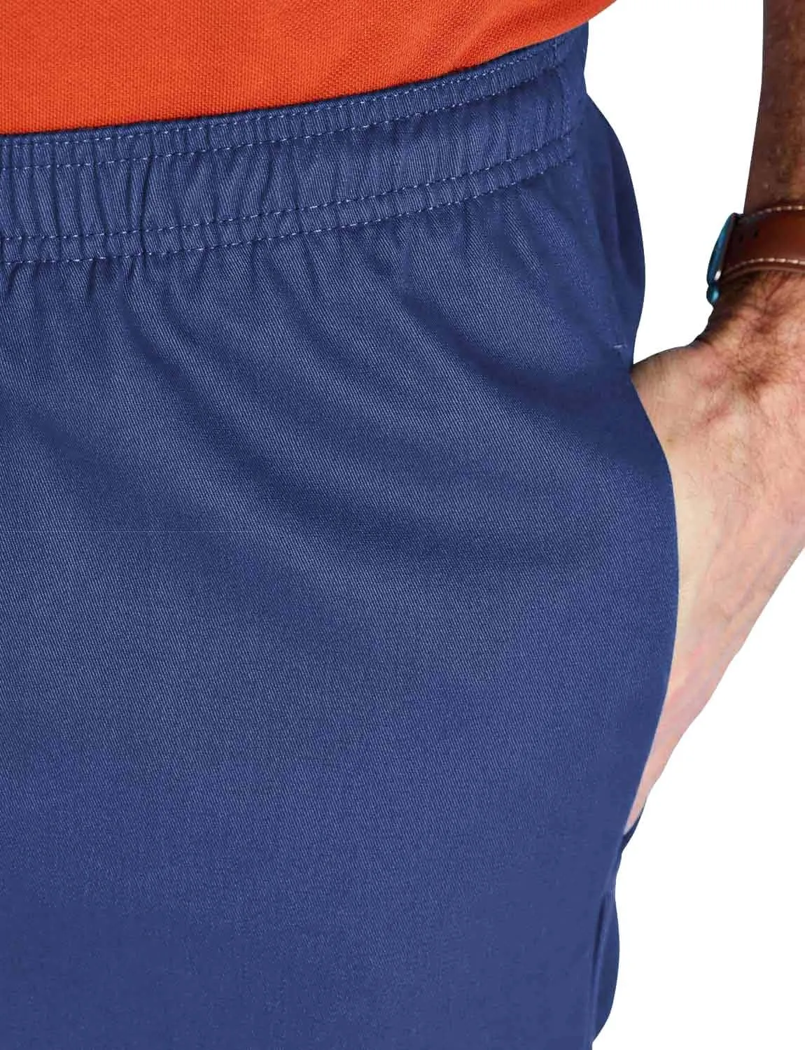 Men's Comfort Fit Cotton Rugby Pants Elastic Waistband with Drawstring