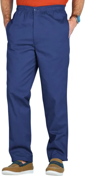 Men's Comfort Fit Cotton Rugby Pants Elastic Waistband with Drawstring