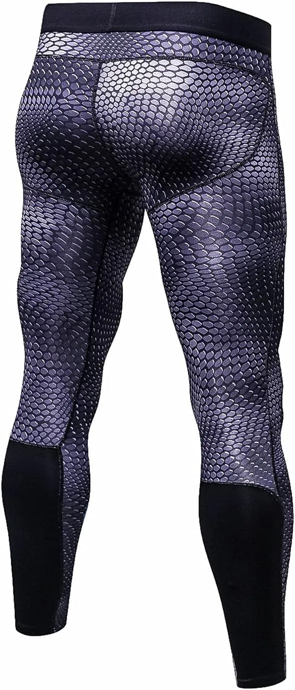 Men's Compression Pants Leggings Tights Men Workout Compression Underwear Quick Dry Sports Trousers for Running Cycling