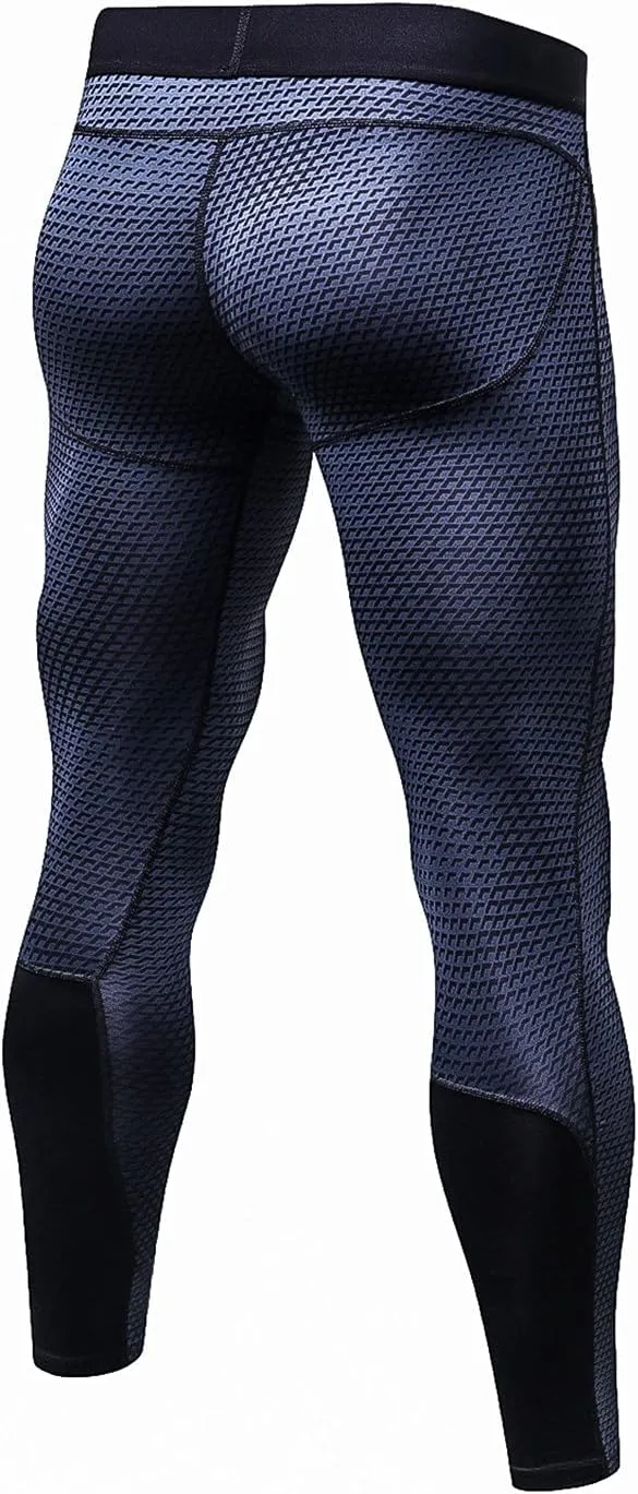 Men's Compression Pants Leggings Tights Men Workout Compression Underwear Quick Dry Sports Trousers for Running Cycling
