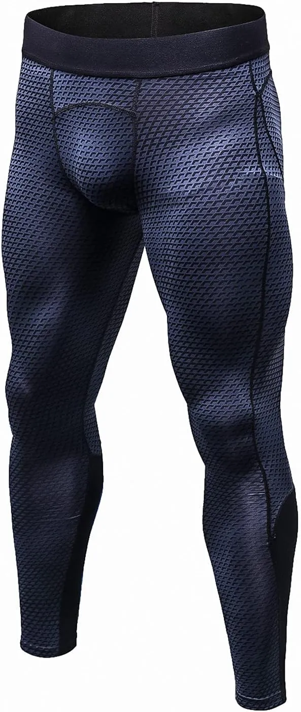 Men's Compression Pants Leggings Tights Men Workout Compression Underwear Quick Dry Sports Trousers for Running Cycling