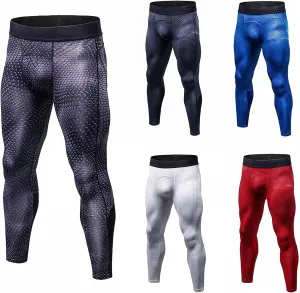 Men's Compression Pants Leggings Tights Men Workout Compression Underwear Quick Dry Sports Trousers for Running Cycling
