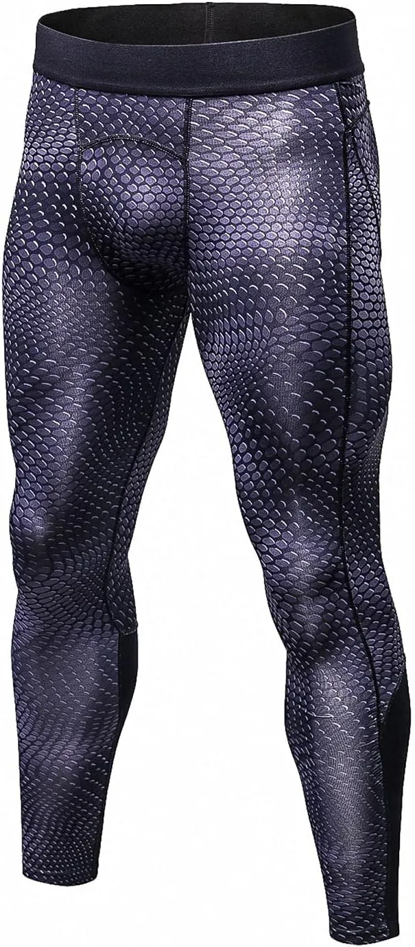 Men's Compression Pants Leggings Tights Men Workout Compression Underwear Quick Dry Sports Trousers for Running Cycling