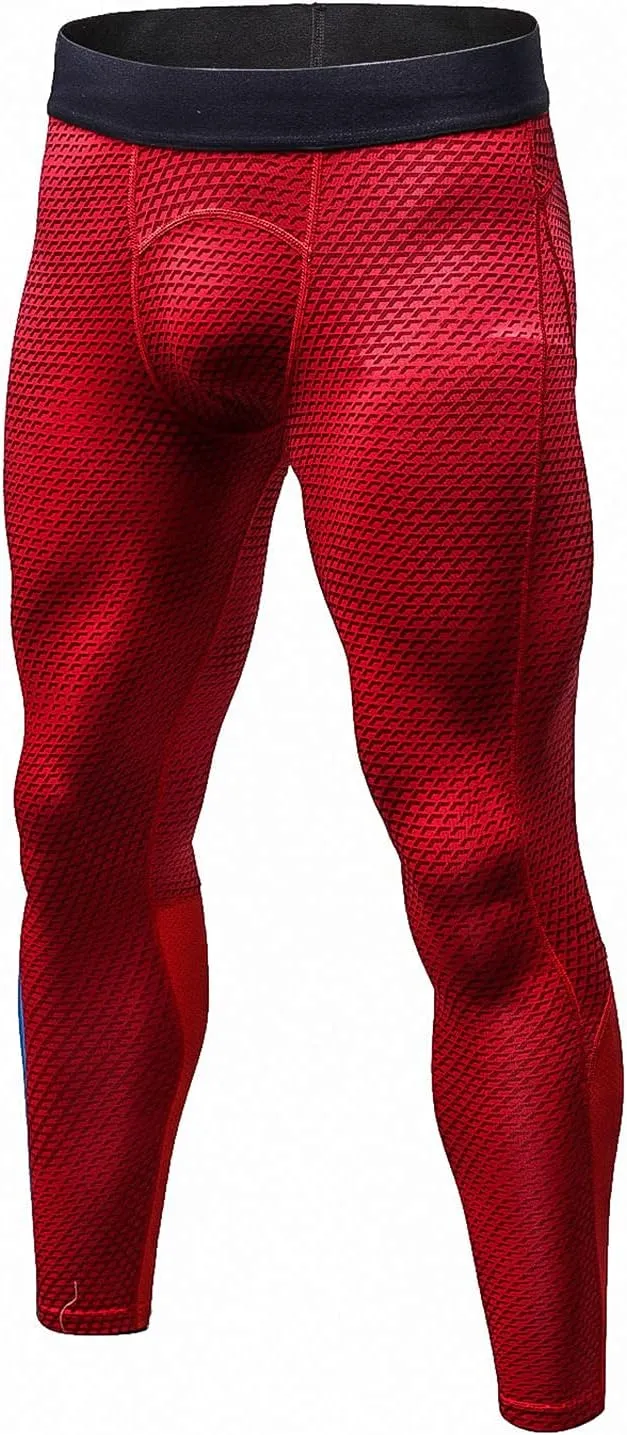 Men's Compression Pants Leggings Tights Men Workout Compression Underwear Quick Dry Sports Trousers for Running Cycling