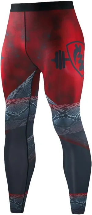Mens Compression Pants Seamless Quick Dry High Waist Running Sports Gym Compression Pants Jogger Athletic Leggings
