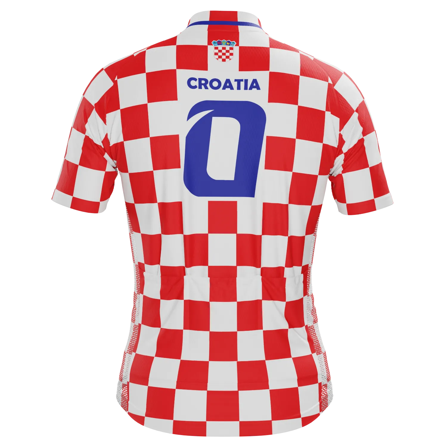 Men's Croatia Soccer Short Sleeve Cycling Jersey
