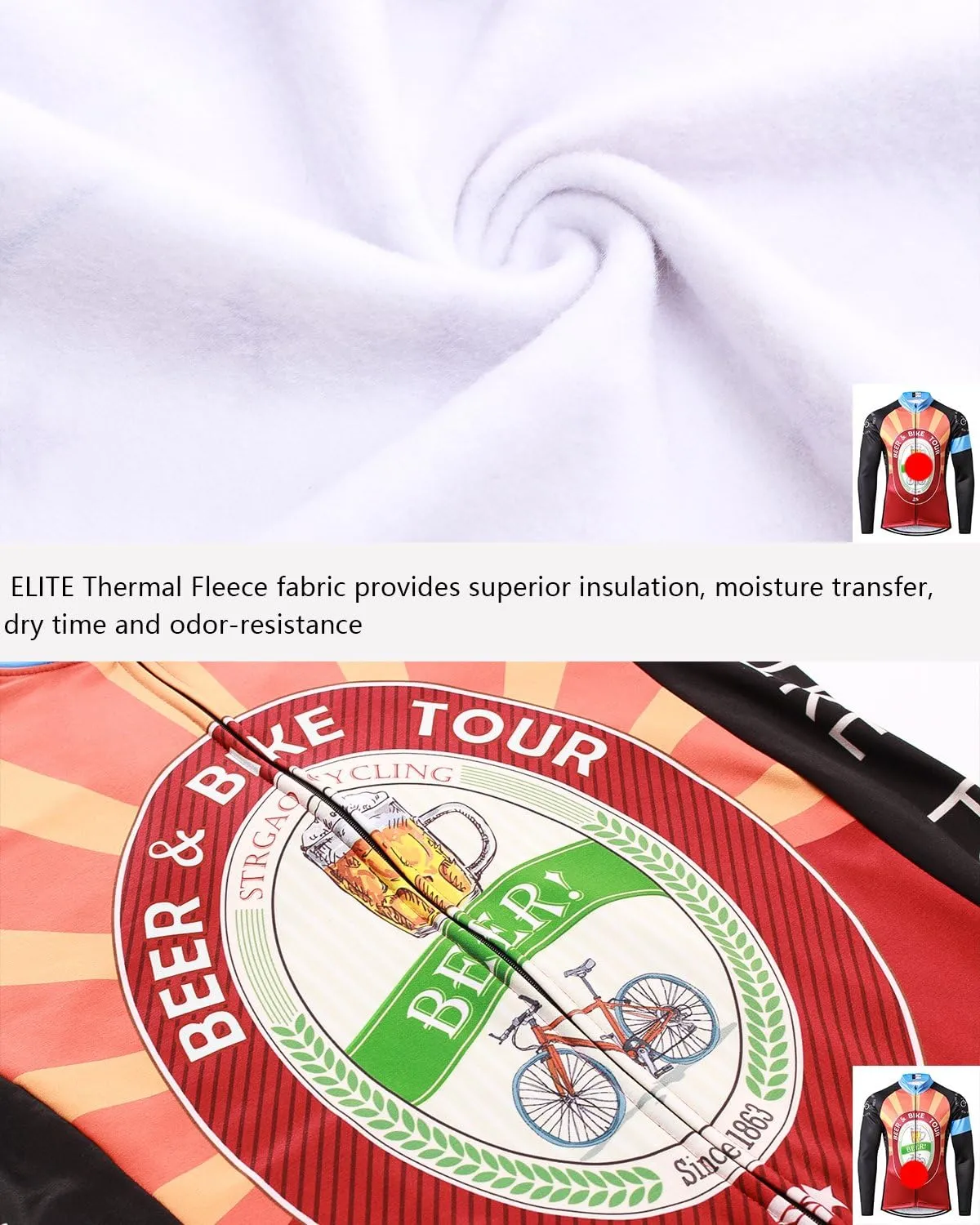 Men's Cycling Bike Jackets Winter Thermal Running Jacket Windproof Breathable Reflective Lightweight Windbreaker