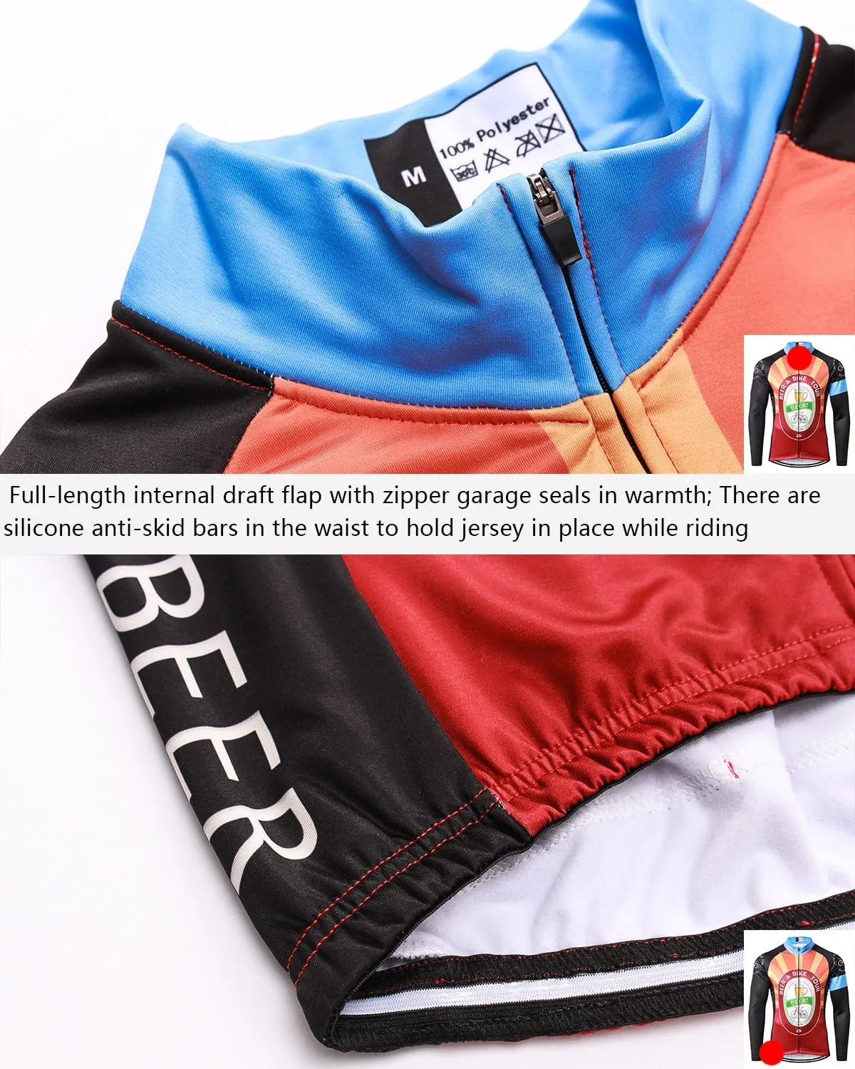 Men's Cycling Bike Jackets Winter Thermal Running Jacket Windproof Breathable Reflective Lightweight Windbreaker