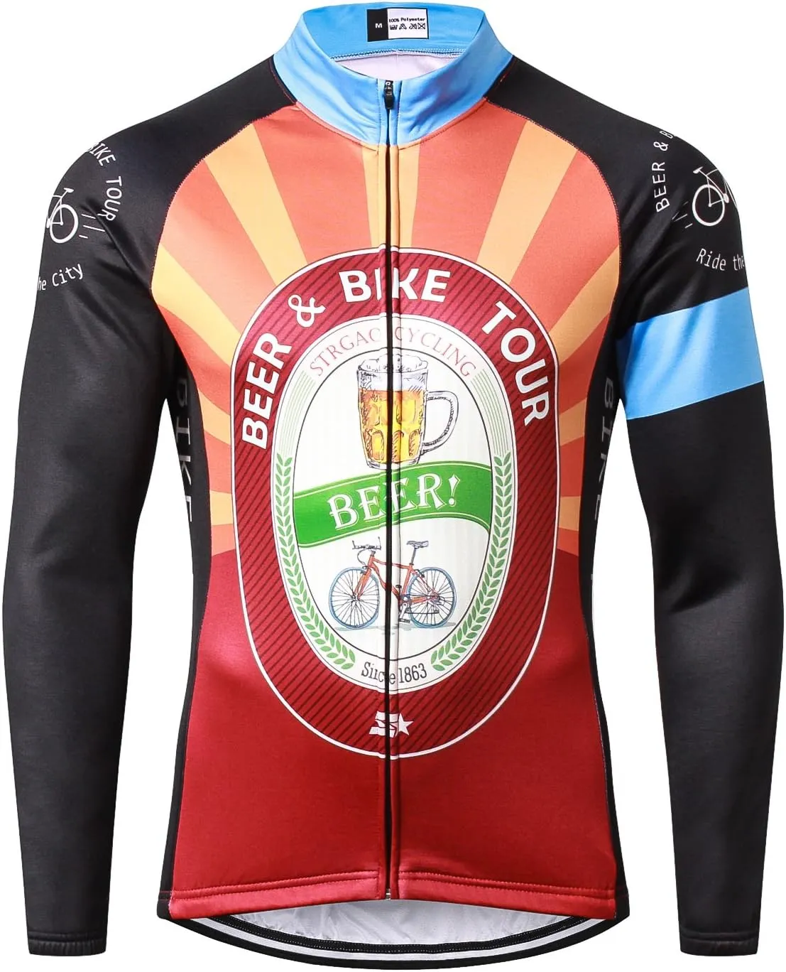 Men's Cycling Bike Jackets Winter Thermal Running Jacket Windproof Breathable Reflective Lightweight Windbreaker