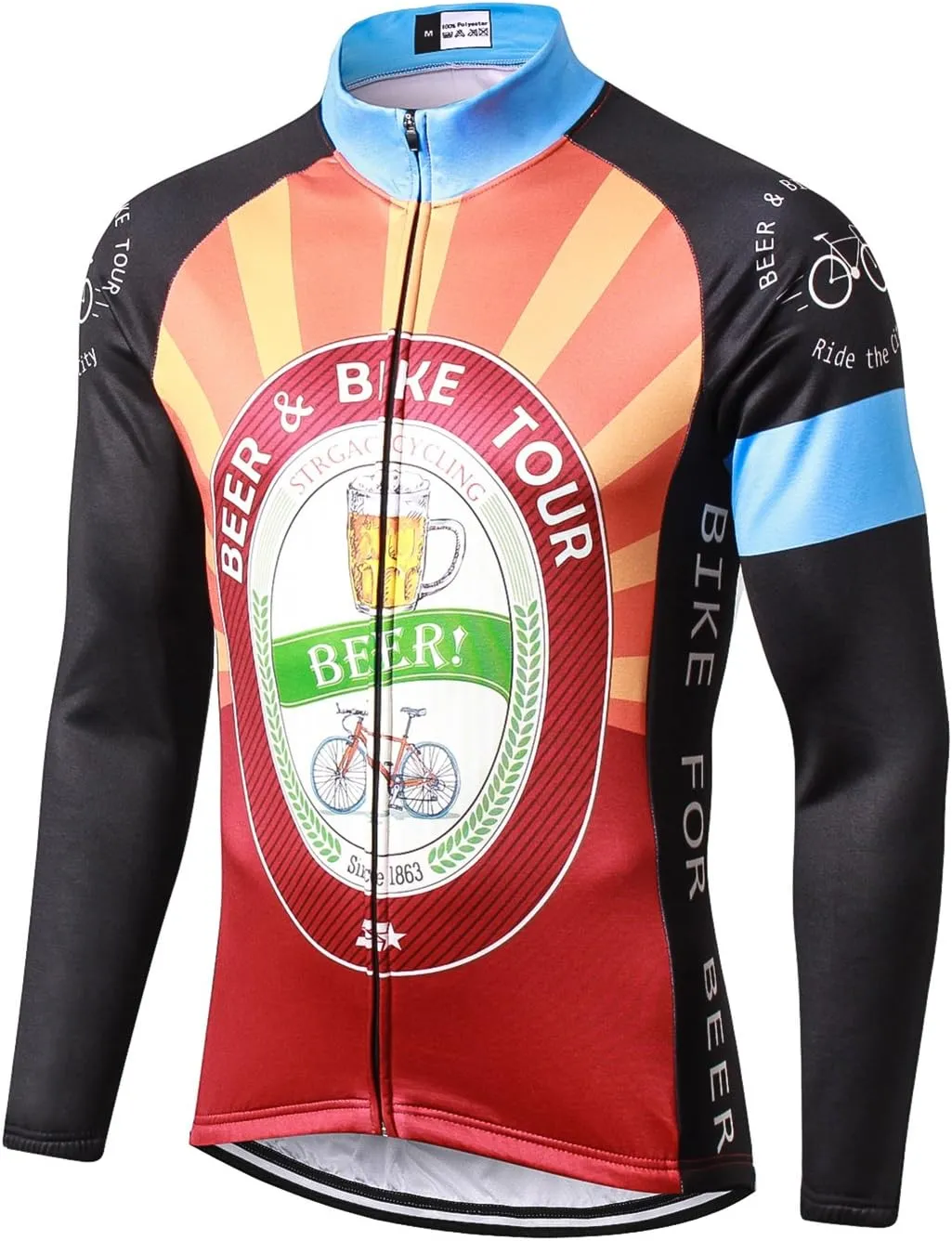 Men's Cycling Bike Jackets Winter Thermal Running Jacket Windproof Breathable Reflective Lightweight Windbreaker