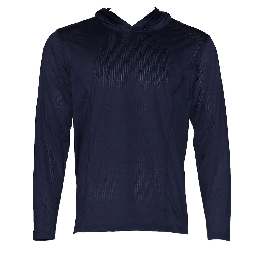 Men's Dri-Fit Hoodie Moisture Wicking Athletic Gym Pullover Long Sleeve Hoodie