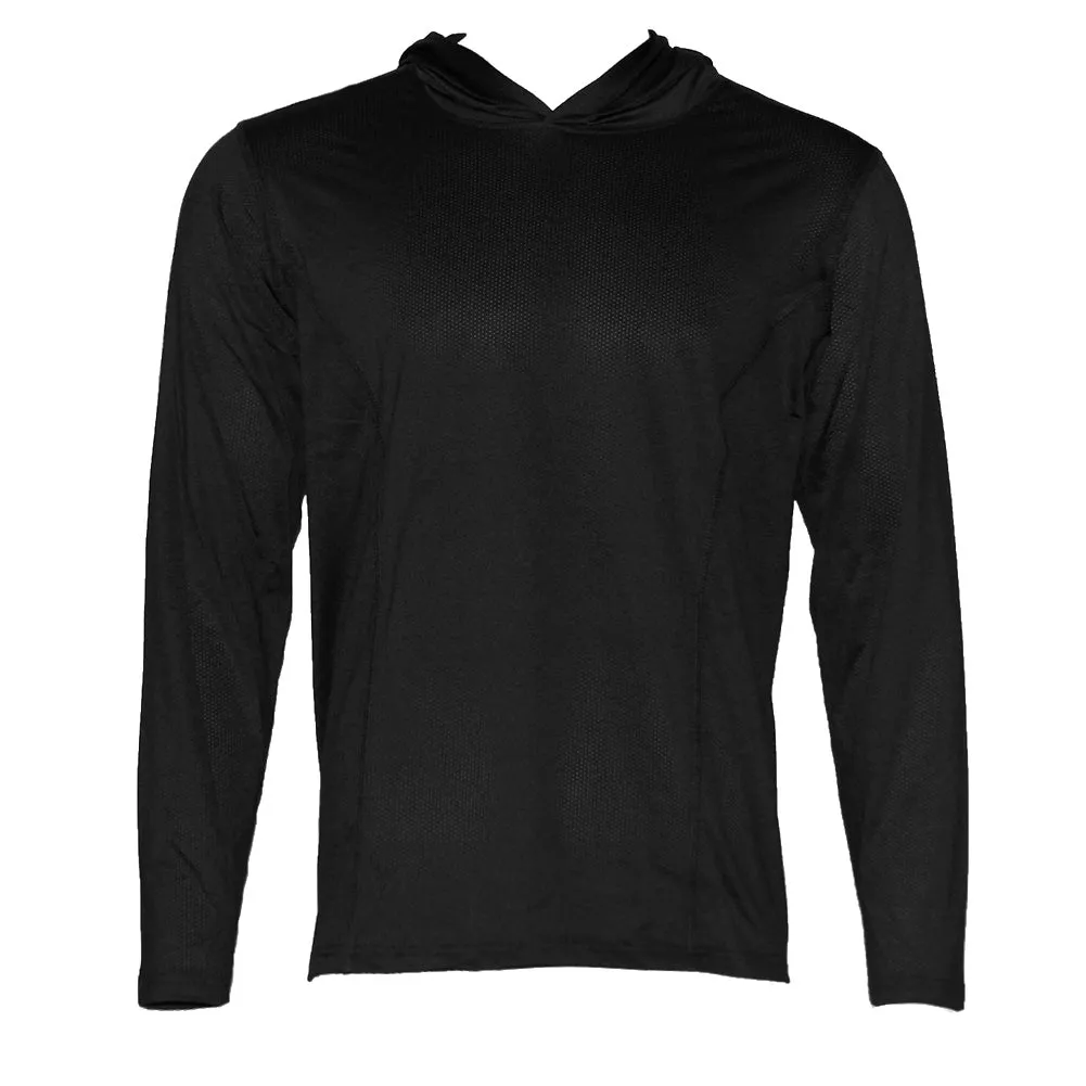 Men's Dri-Fit Hoodie Moisture Wicking Athletic Gym Pullover Long Sleeve Hoodie