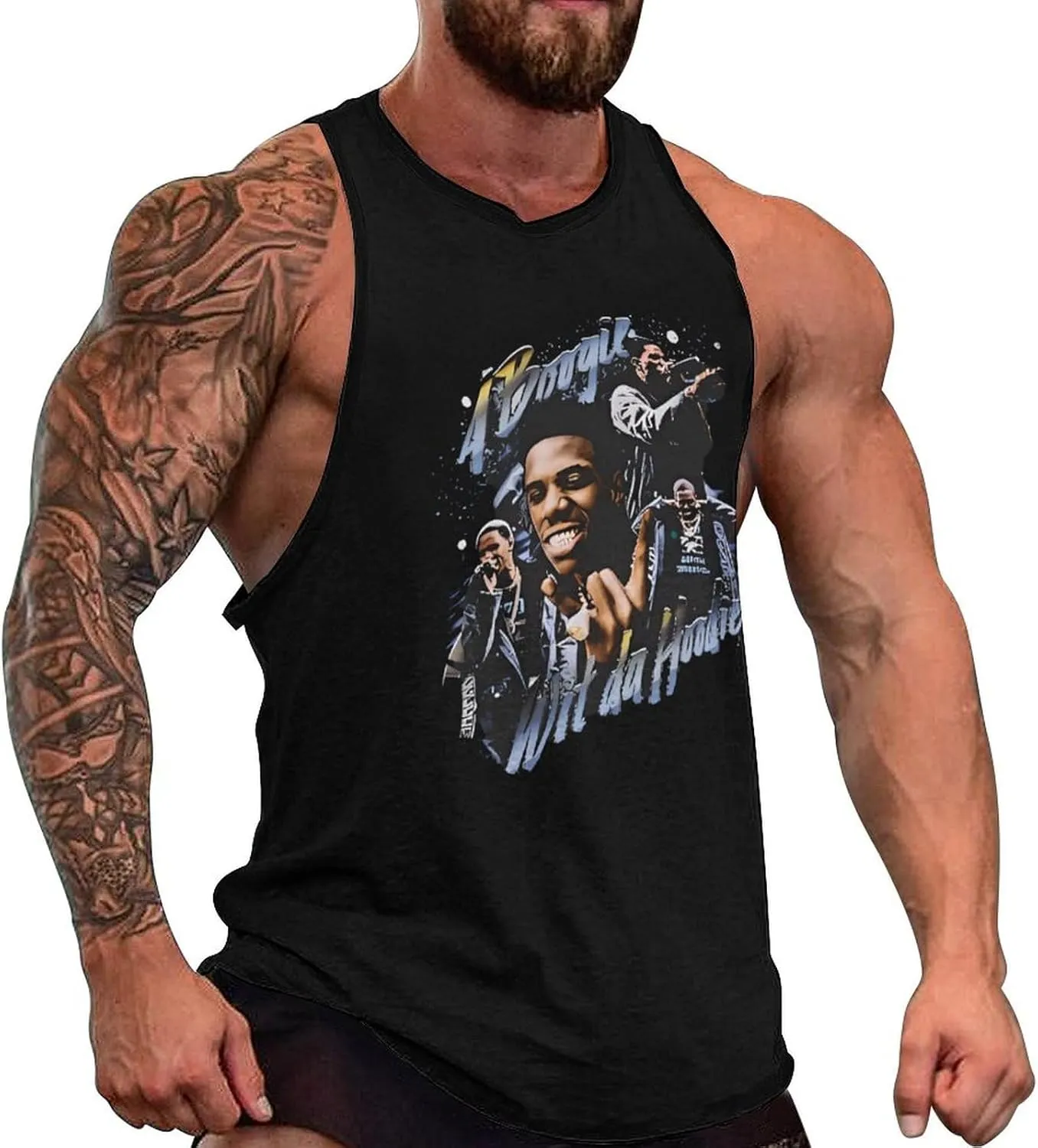 Men's Eco-Friendly Tank Top Comfortable Muscle Shirt Flexible Ribbed Tank