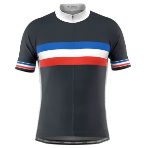 Men's France National Flag Short Sleeve Cycling Jersey