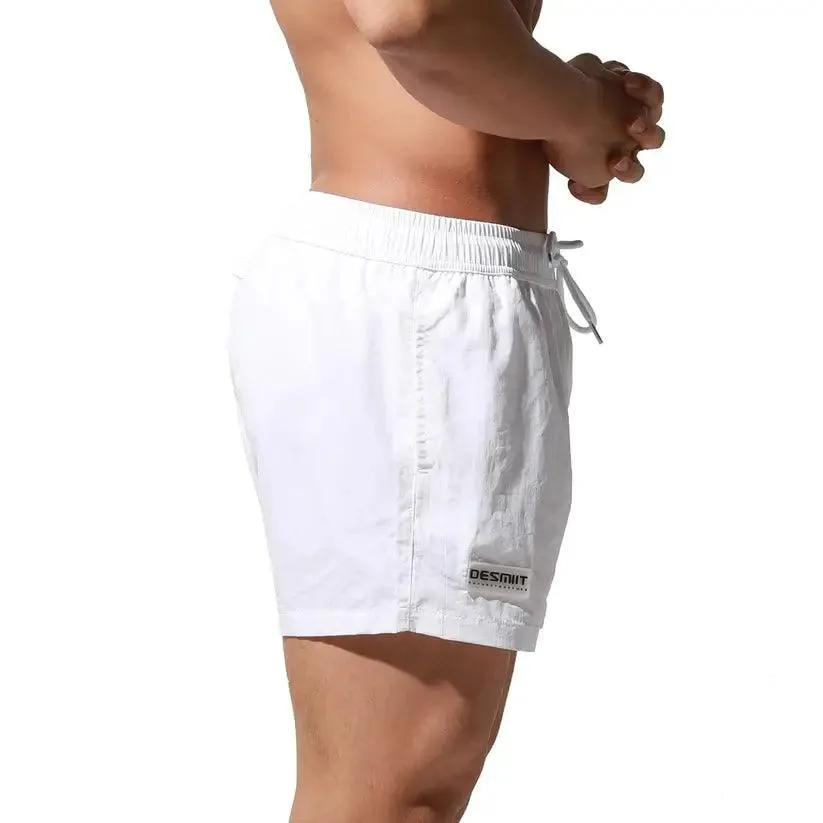 Men's Geometric Stitching Quick-Dry Board Shorts Nylon Swimwear