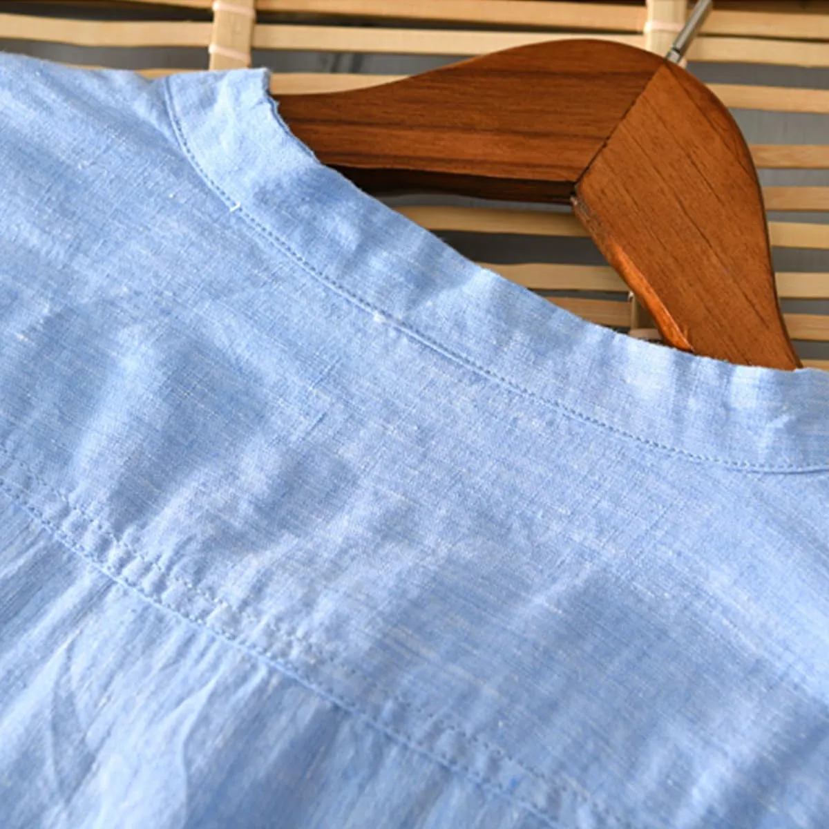 Men’s Half-Sleeve Linen T-Shirt - Breathable, Lightweight, Summer Essential, Casual Comfort Fit