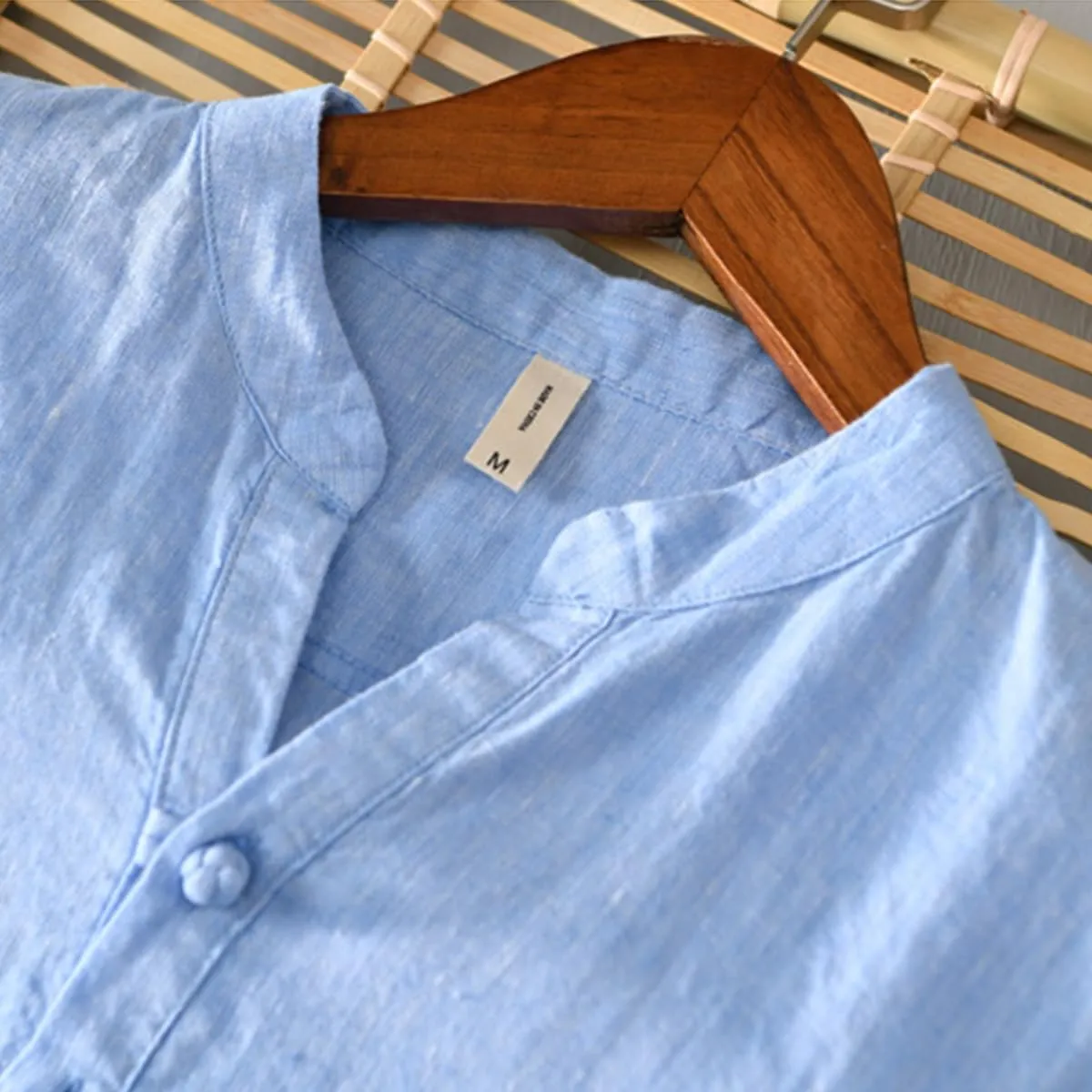 Men’s Half-Sleeve Linen T-Shirt - Breathable, Lightweight, Summer Essential, Casual Comfort Fit