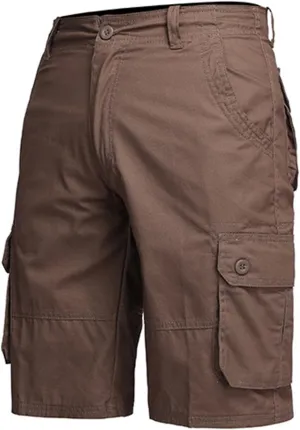 Men's Hiking Cargo Shorts Durable Multi-Pocket Retro Backpacking Summer
