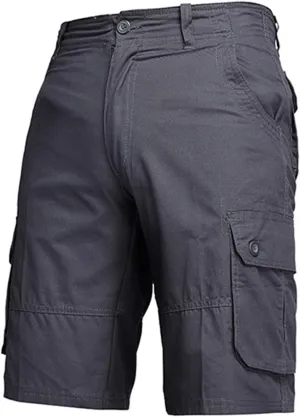 Men's Hiking Cargo Shorts Durable Multi-Pocket Retro Backpacking Summer