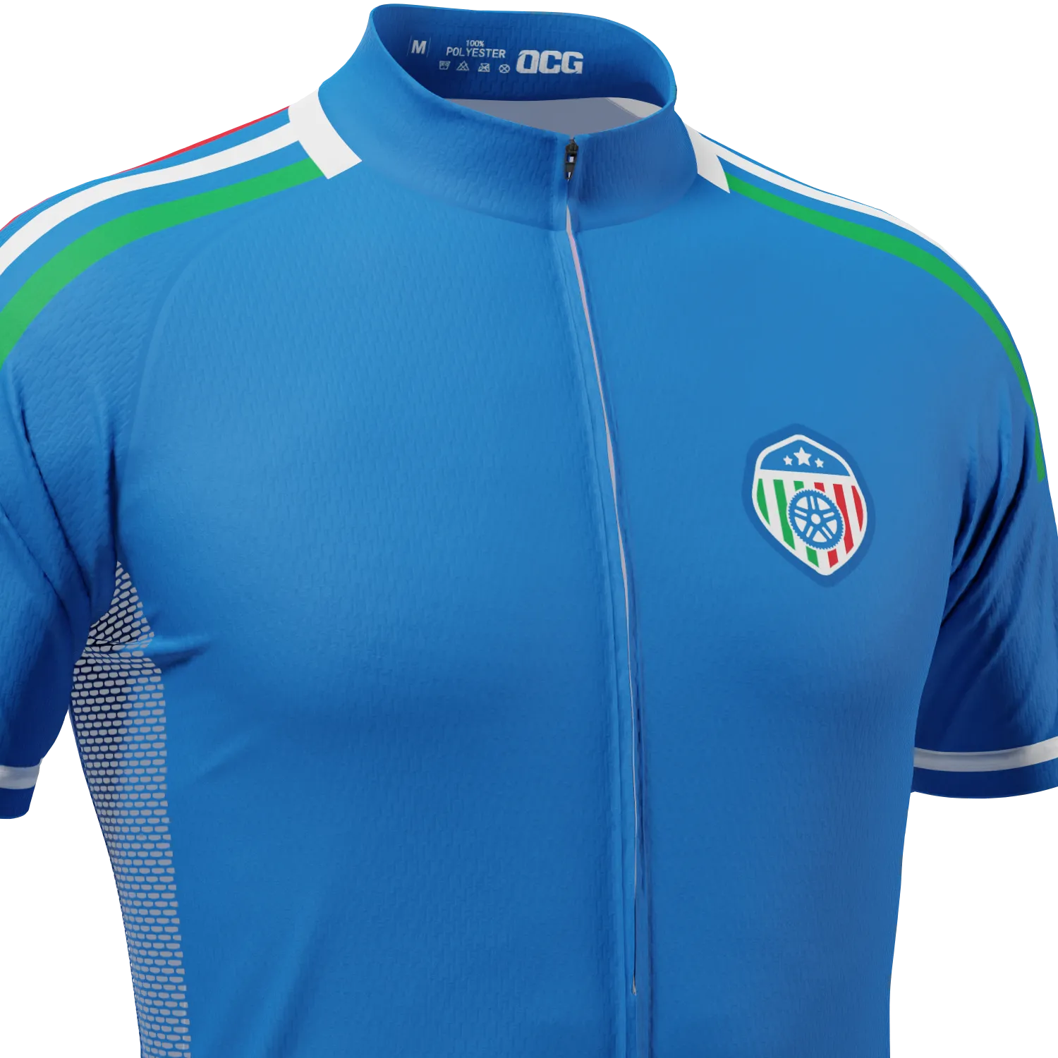 Men's Italy Soccer Short Sleeve Cycling Jersey