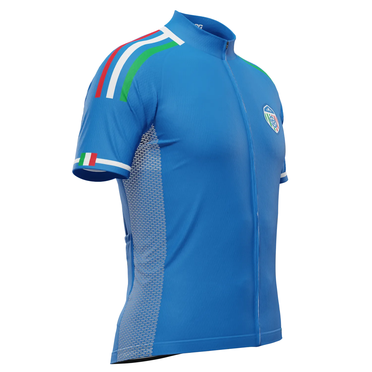 Men's Italy Soccer Short Sleeve Cycling Jersey