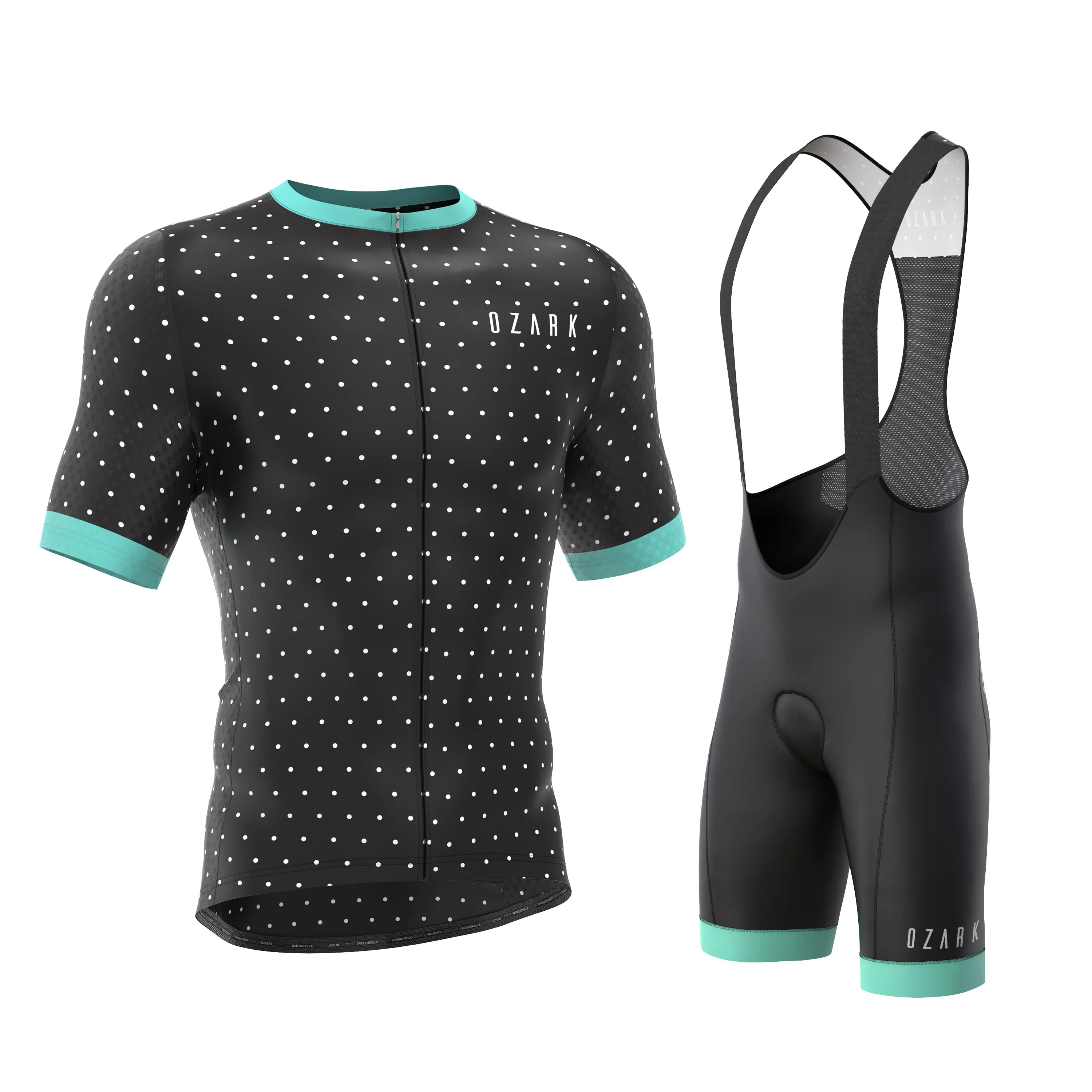 Men's Jersey - Black Polka Dot