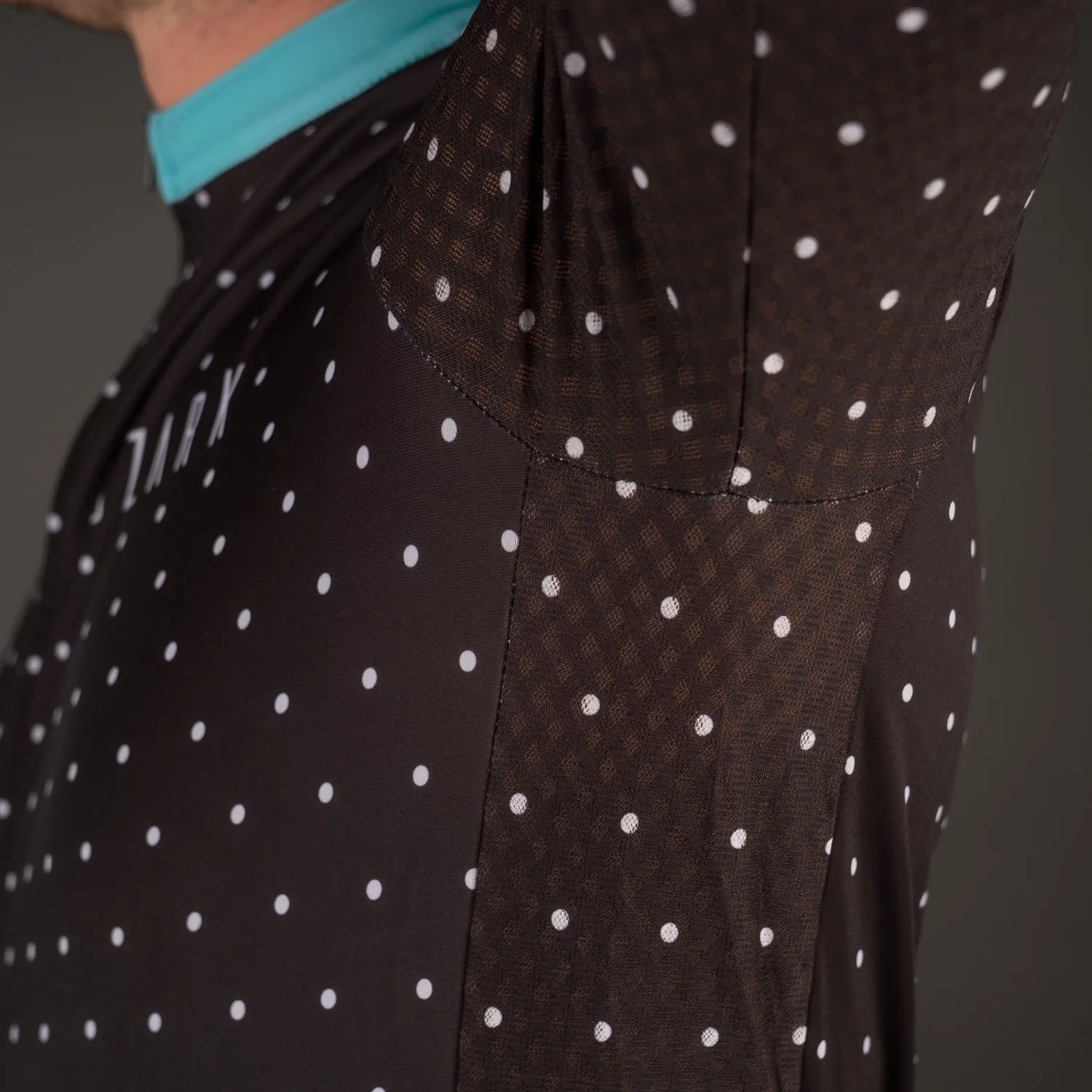 Men's Jersey - Black Polka Dot