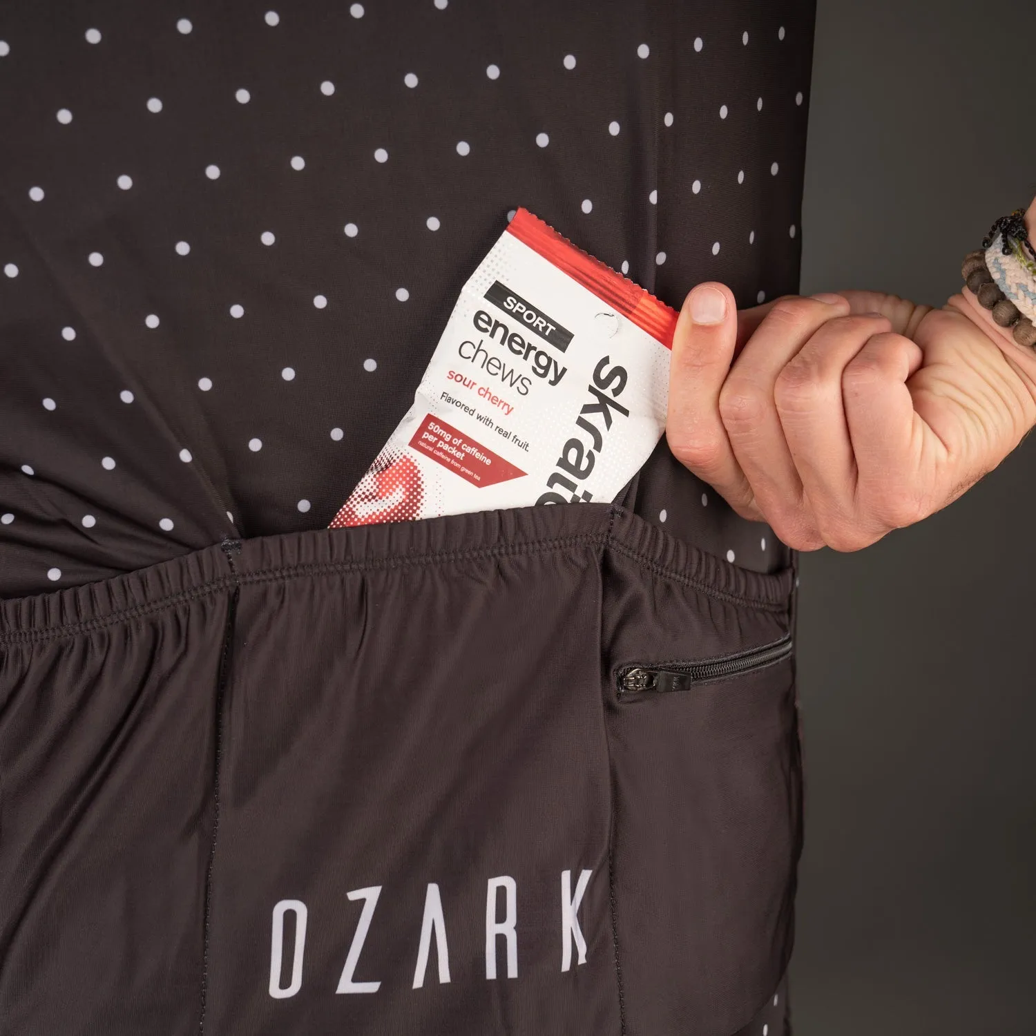 Men's Jersey - Black Polka Dot