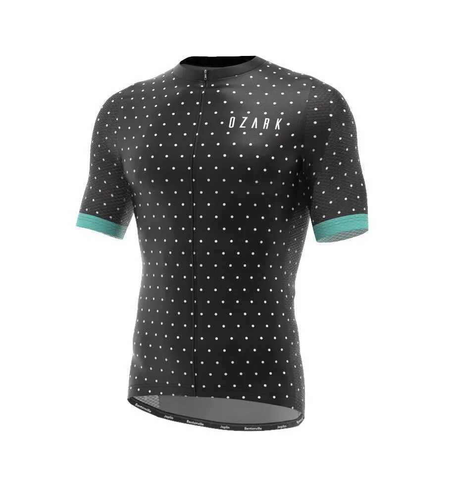 Men's Jersey - Black Polka Dot