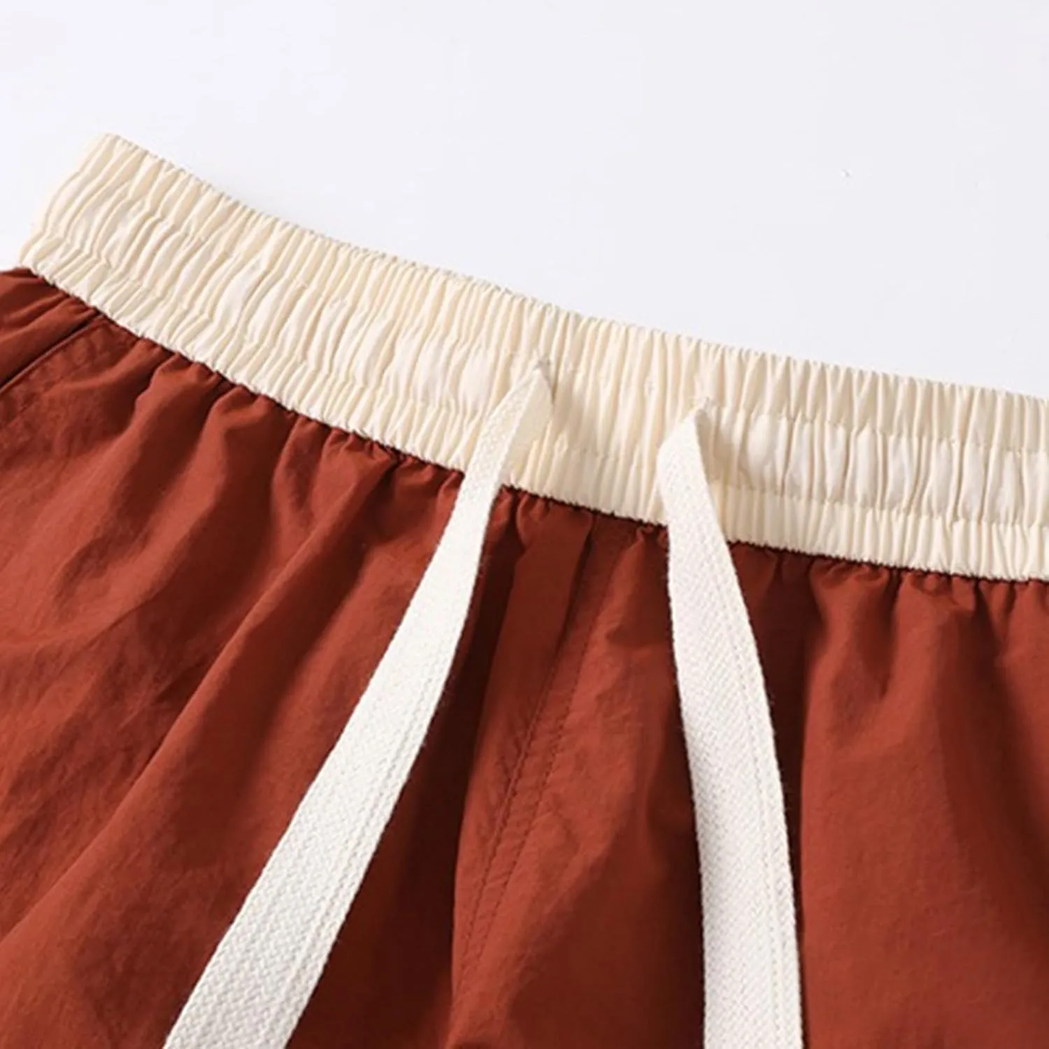 Men's Linen Shorts Cargo Elastic Waistband Drawstring Summer Casual Cotton Big & Tall Relaxed Fit Work Shorts