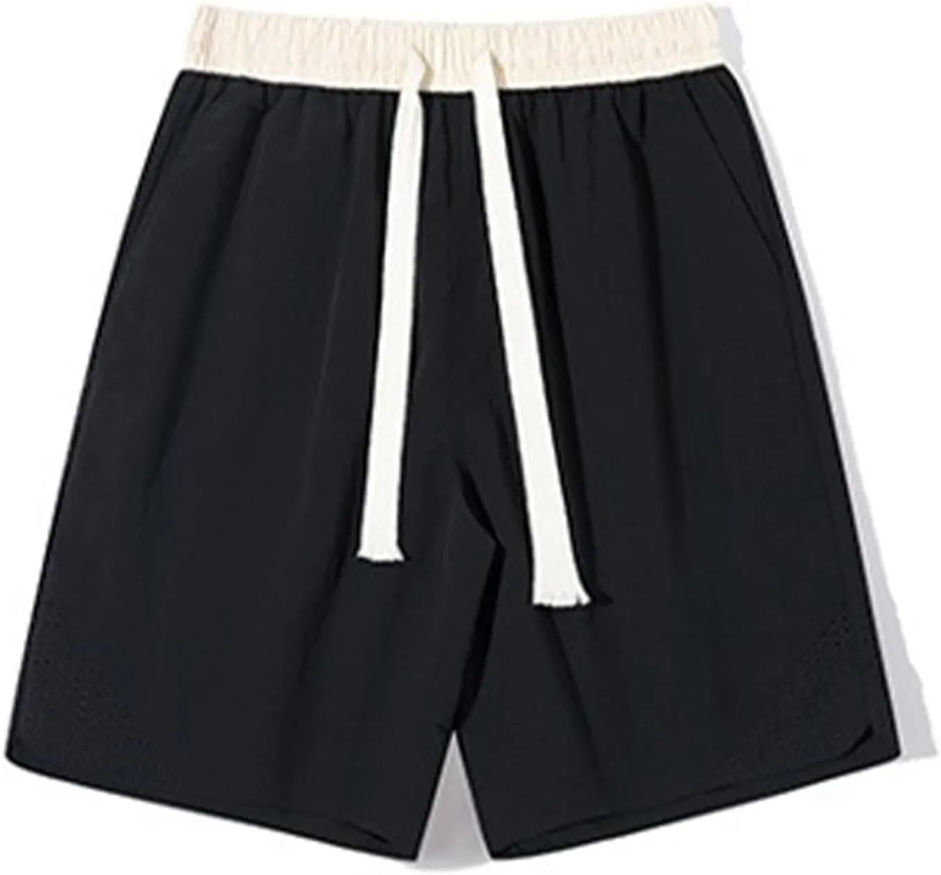 Men's Linen Shorts Cargo Elastic Waistband Drawstring Summer Casual Cotton Big & Tall Relaxed Fit Work Shorts