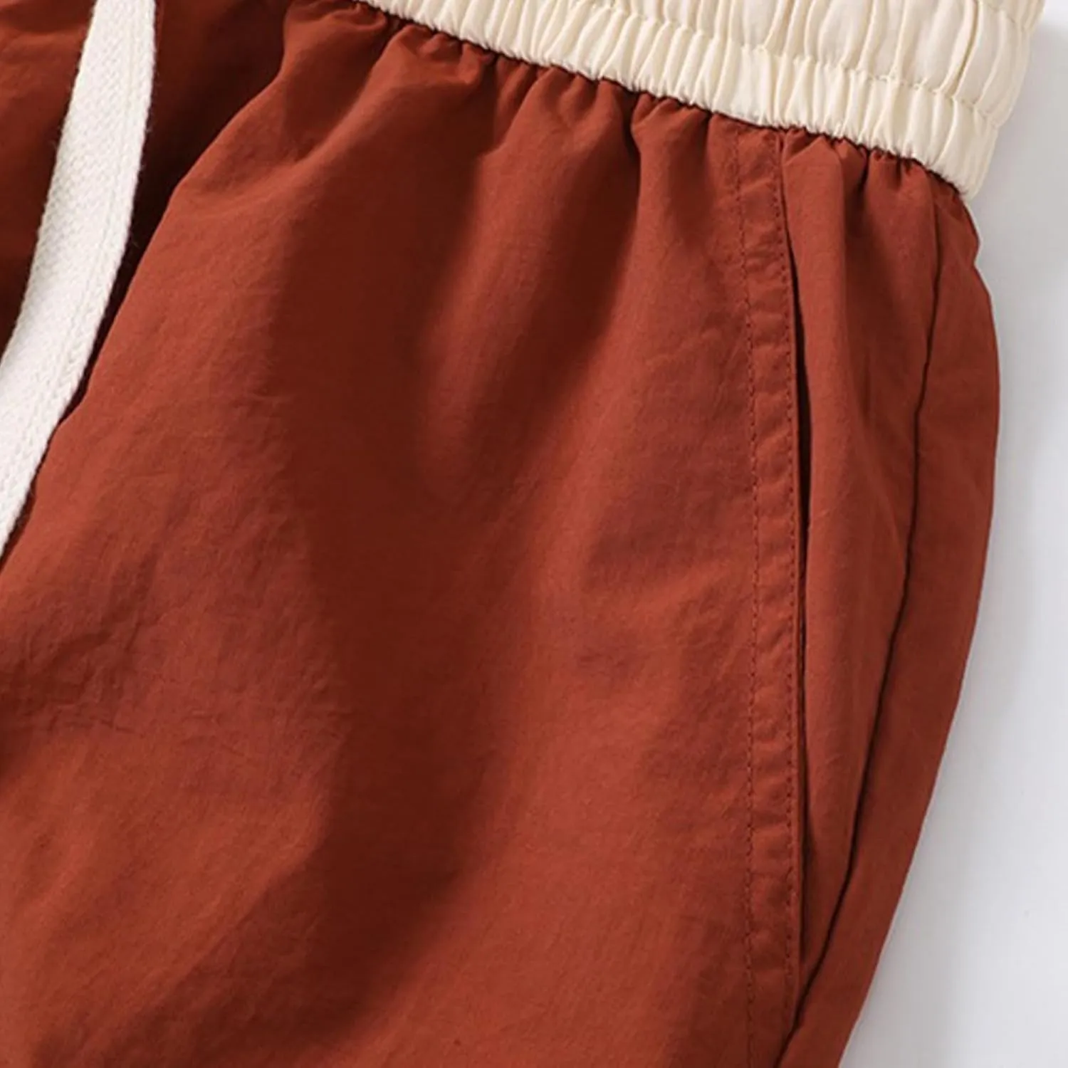 Men's Linen Shorts Cargo Elastic Waistband Drawstring Summer Casual Cotton Big & Tall Relaxed Fit Work Shorts