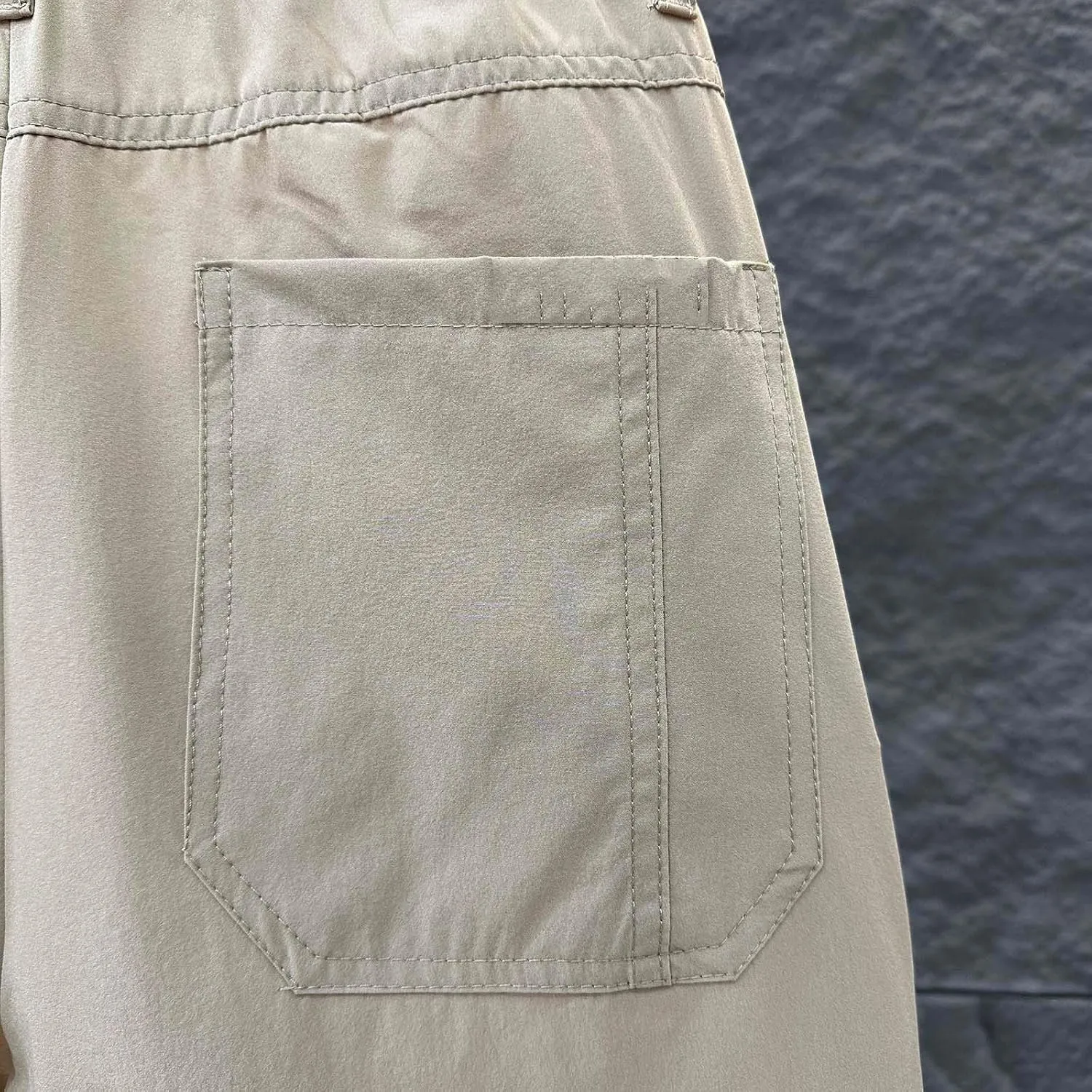 Mens Long Shorts Cotton Drawstring Waist Relaxed Fit Slim Fit Patch Pockets Outdoor Comfort Durable Cargo Pants