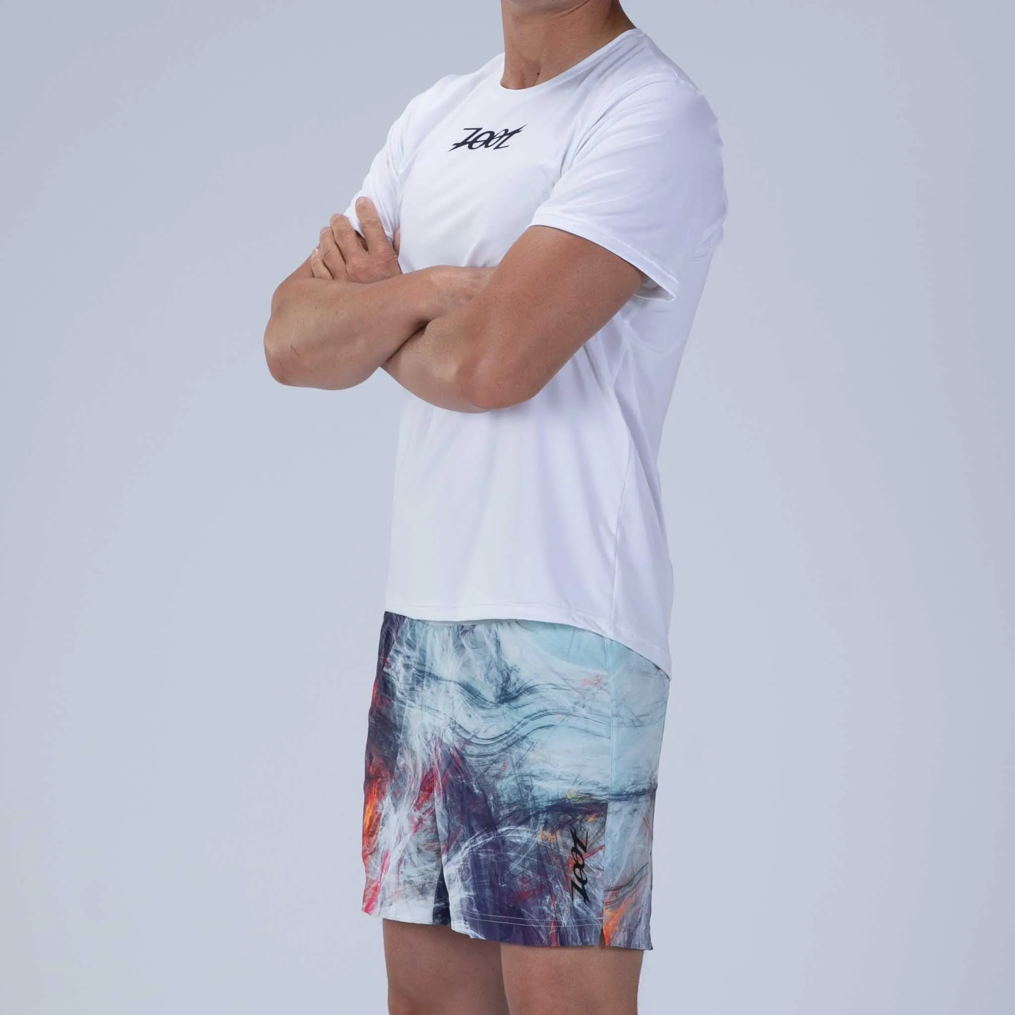 Mens LTD Run 5 Inch Short - Energy