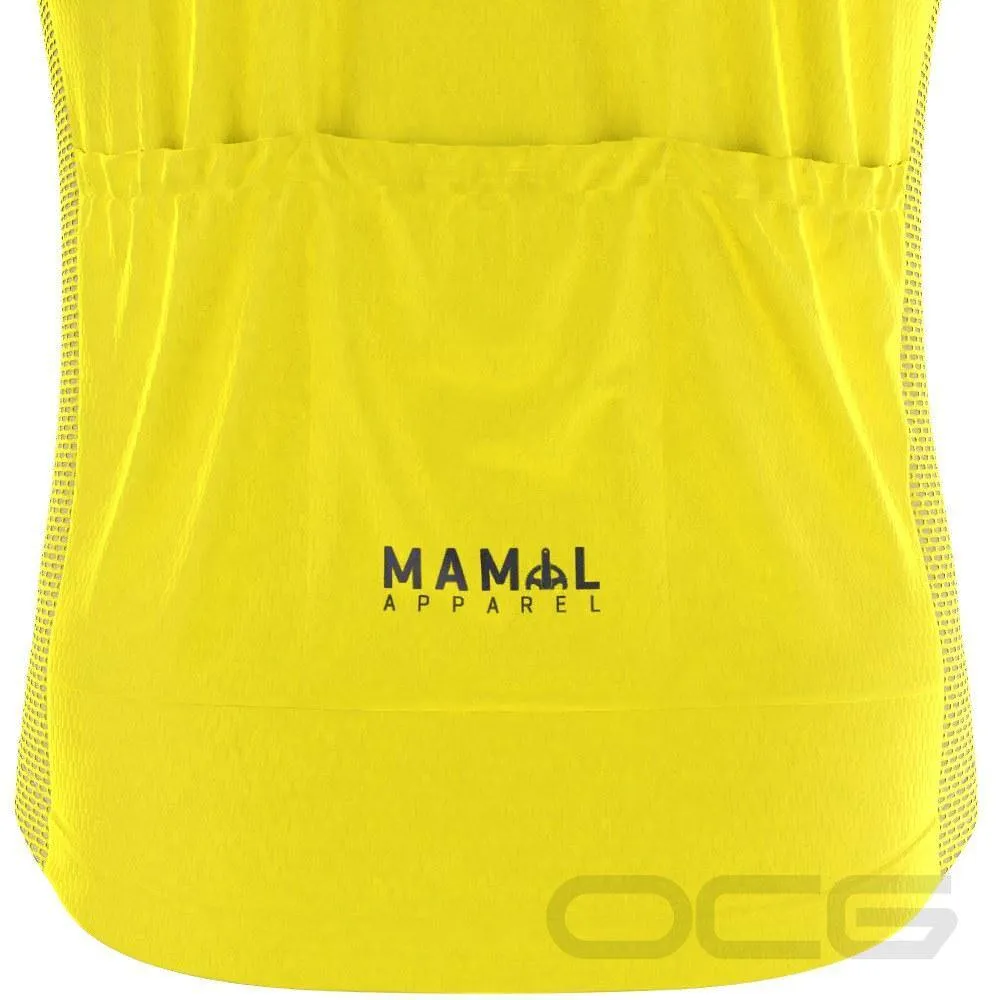 Men's MAMIL Apparel 1977 Tour de France Yellow Jersey Short Sleeve Cycling Jersey