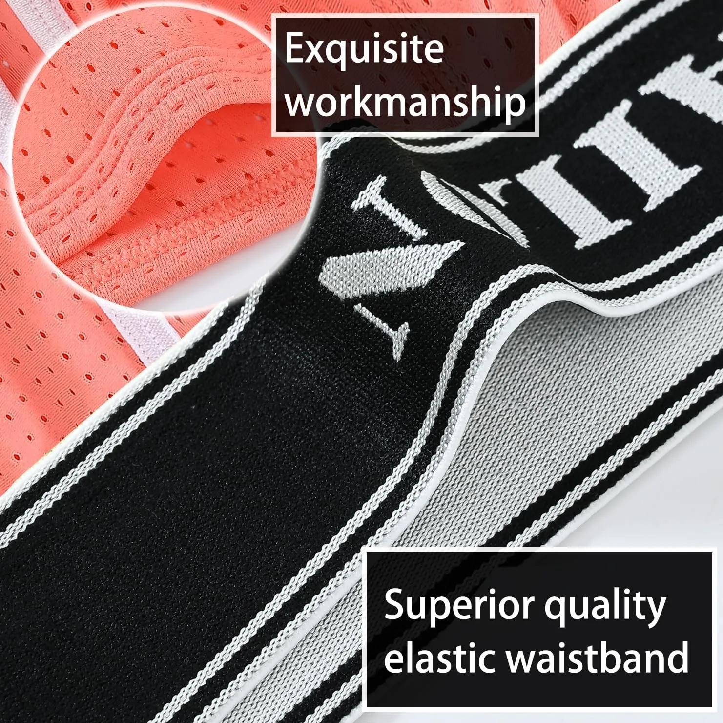 Mens Mesh Boxer Briefs Breathable Trunks Underwear