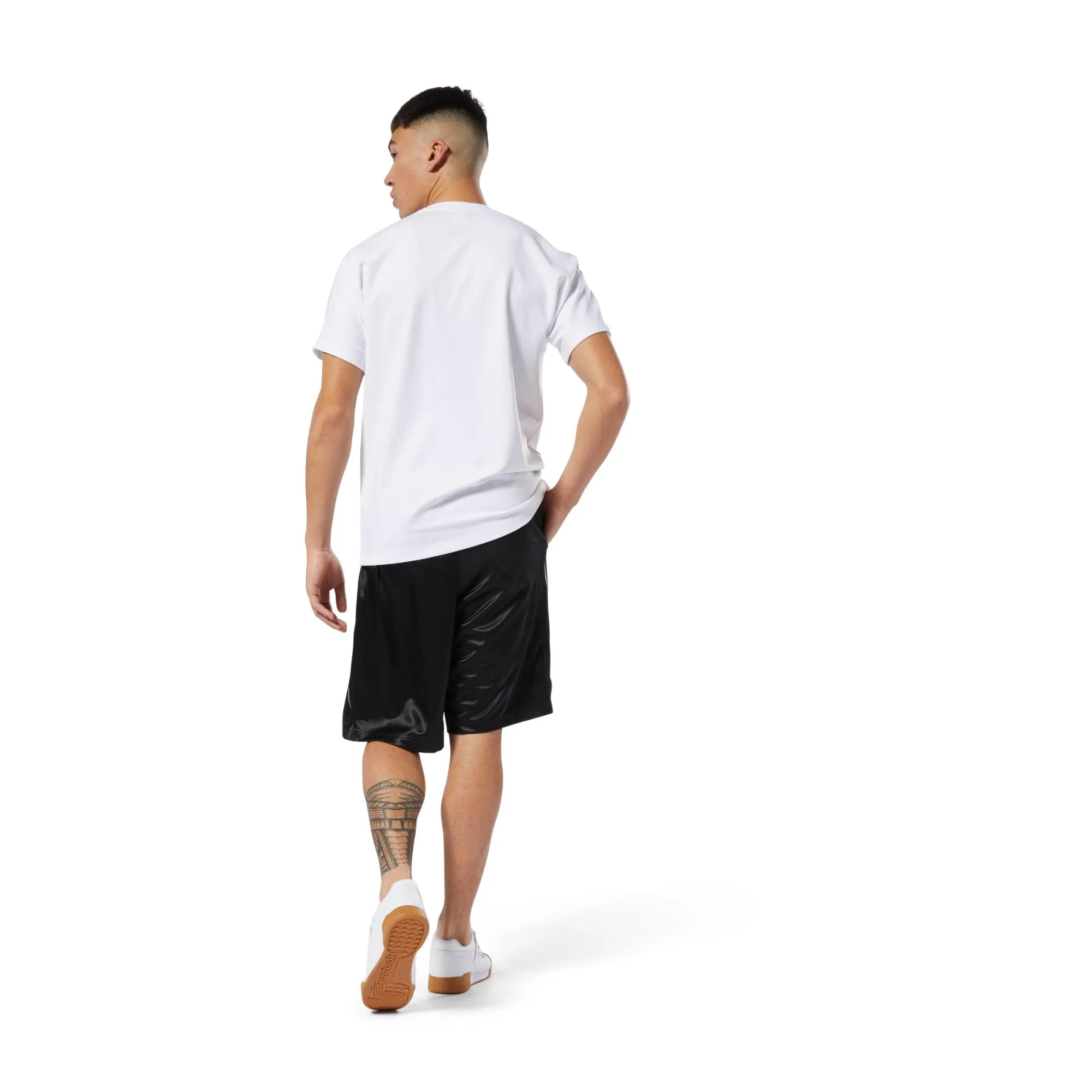 Mens Reebok Iverson I3 Classics Vector Legacy Basketball Shorts In Black