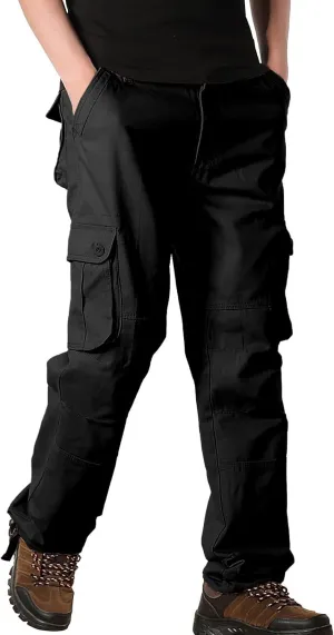 Mens Resort Wear 2025 Comfortable Tactical Cargo Hiking Pants Multi Pockets Relaxed Fit Stretch Quick Dry Work Trousers