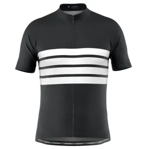 Men's Retro Four Stripe Black Short Sleeve Cycling Jersey