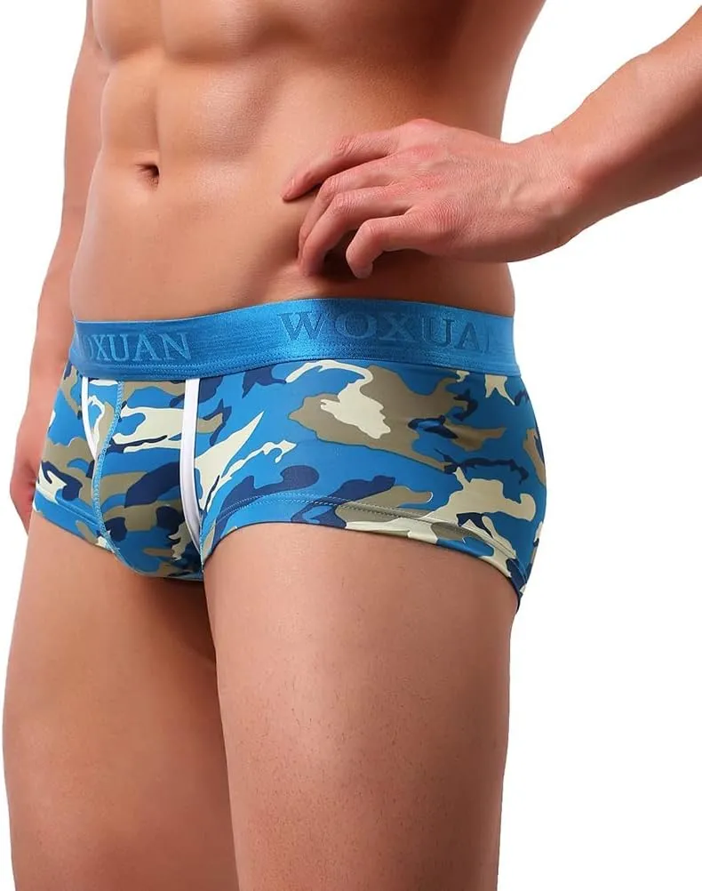 Men's Sexy Underwear Boxer Briefs Mesh Breathable Underpants