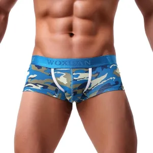 Men's Sexy Underwear Boxer Briefs Mesh Breathable Underpants