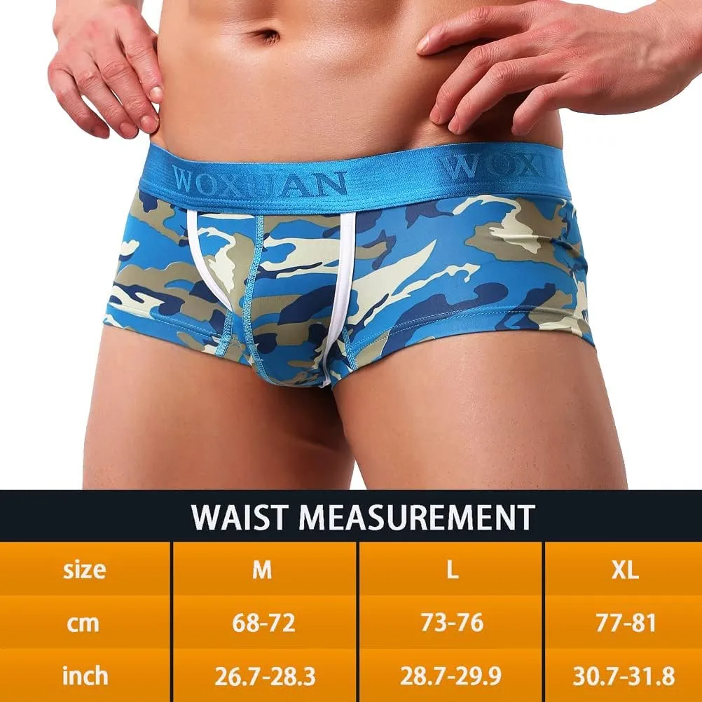 Men's Sexy Underwear Boxer Briefs Mesh Breathable Underpants