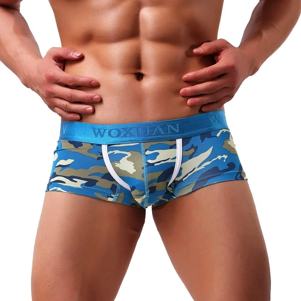 Men's Sexy Underwear Boxer Briefs Mesh Breathable Underpants
