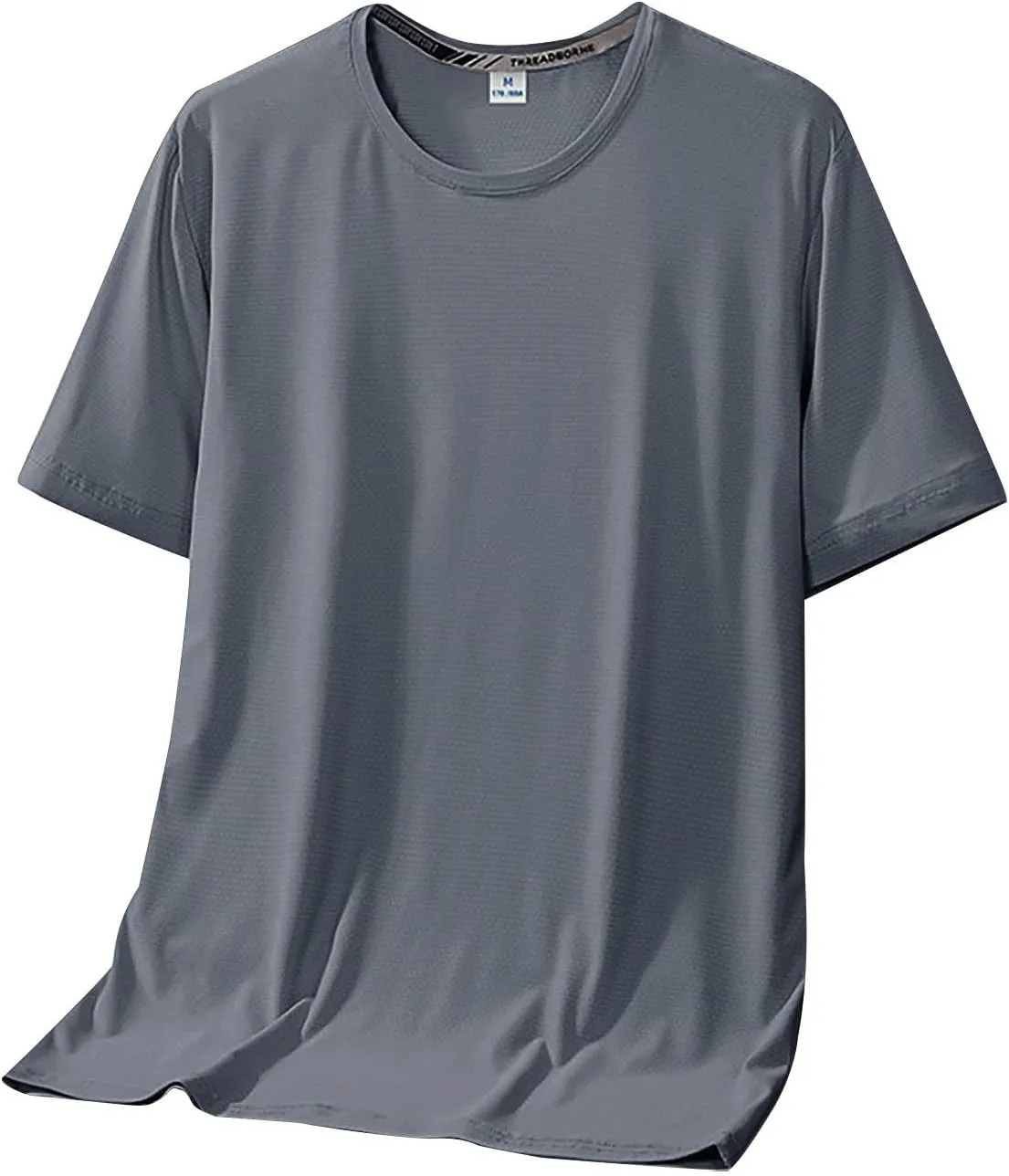Mens Short Sleeve Tshirts Moisture Wicking Cooling Ice Silk Outdoor Hiking Tees Quick Dry Running Workout Athletic T Shirts