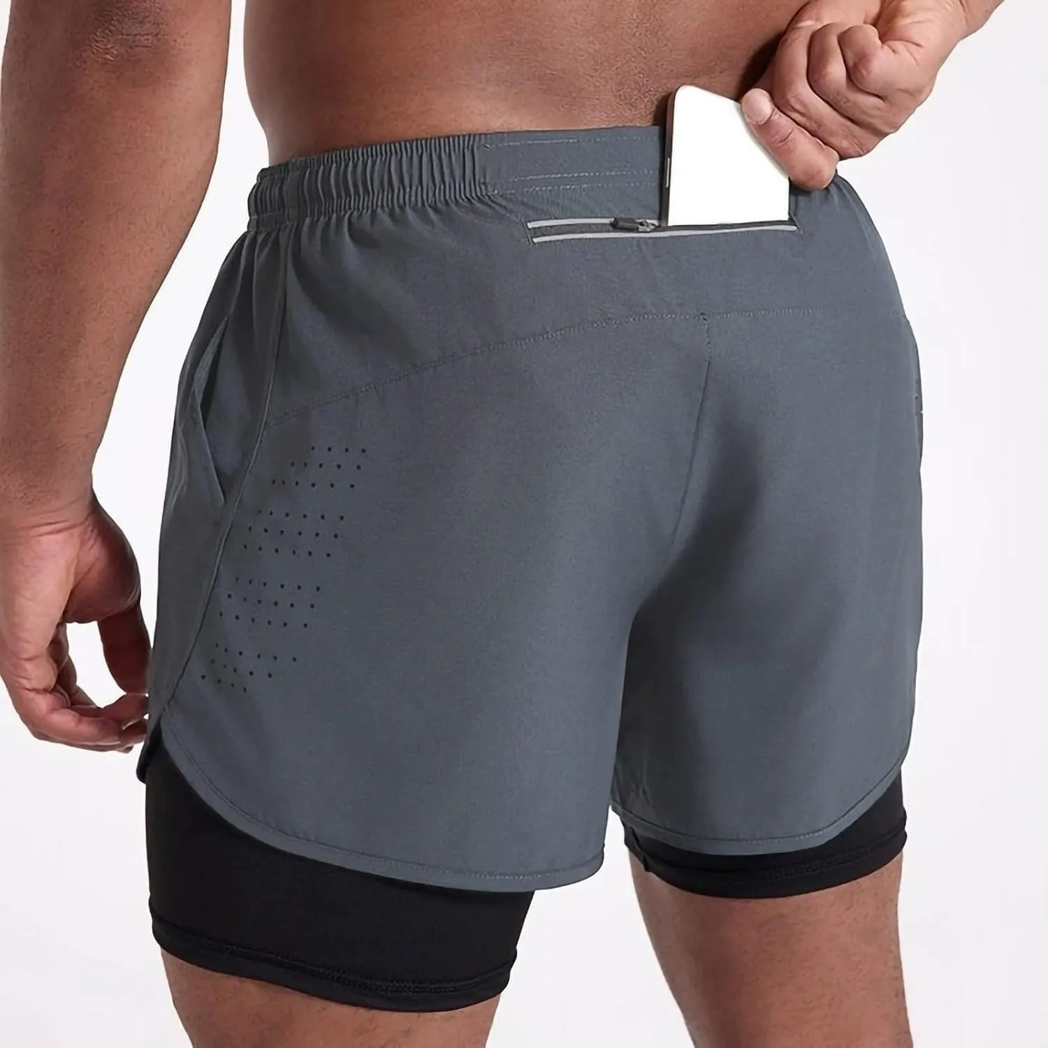 Mens Shorts Workout Running Sport Beach Summer Pant Drawstring Loose Fit Casual Trousers with Pocket