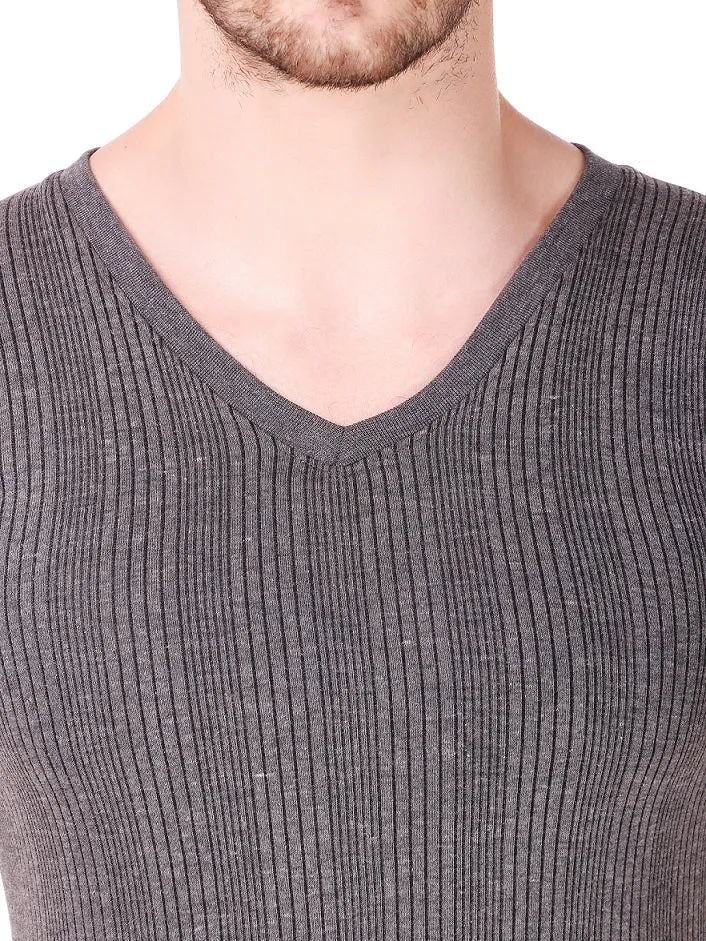 MEN'S SLEEVELESS COTTON V-NECK THERMAL TOP