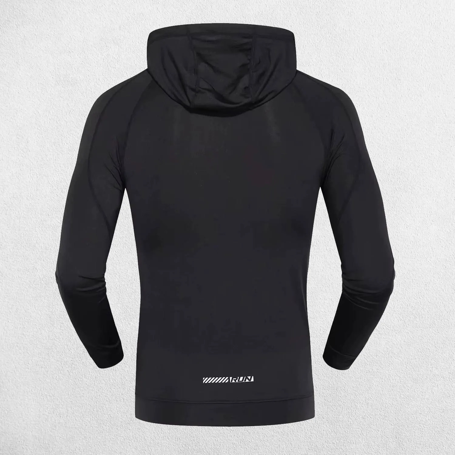 Men’s Slim-Fit Quick-Dry Compression Hoodie for Gym, Running, and Fitness